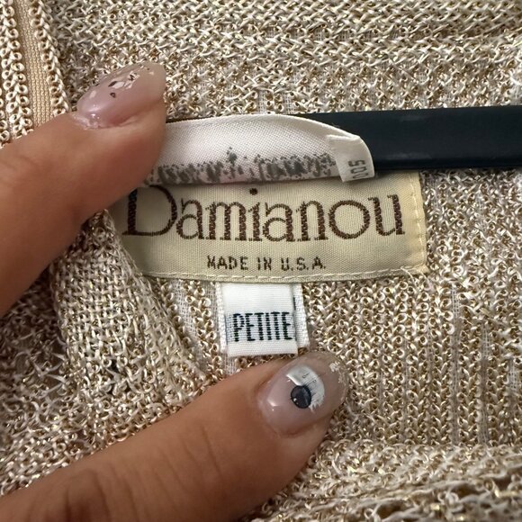 VTG Damianou Neiman Marcus Southwestern Fringe Long Sleeve Blouse Womens Small - Picture 7 of 10